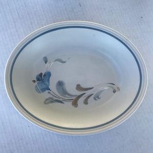 Vintage Johnson Brothers “ Sirocco Blue” Oval Serving Bowl 10”